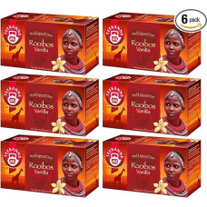 Teekanne Rooibos Vanilla Tea New Edition Pack of 6 (6 x 20 Tea Bags) 6 x 35 g