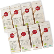 Quertee No. 2 Tea Gift Set 8 x 25 g Organic Tea Tasting Set Organic Tea Gift Idea Tea Tasting Set Tea Gift 200 g Tea to Try