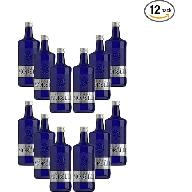 Acqua Morelli Naturale 12 x 0.75 L Still Water Each 750 ml with Deposit Reusable