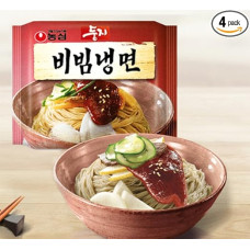 Nong Shim Nongshim Dungji Bibim Naengmyeon (korėjietiški šalti makaronai) 4ea, korėjietiški greito paruošimo makaronai, Korėja Ramen Ramyun Maistingi užkandžiai Reklaminės dovanos Vakarėlių maistas