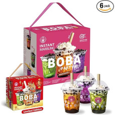 O's Bubble Instant Marbling Boba Party Kit (Ambient) - 6 porcijos