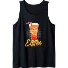 Peach Iced Tea Soft Drink Summer Drinking Sweet Tea Tank Top, juoda, s