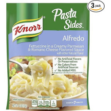 Knorr makaronų pusgaminiai: Fettuccini Alfredo (3 vnt.) 4,4 oz maišeliai