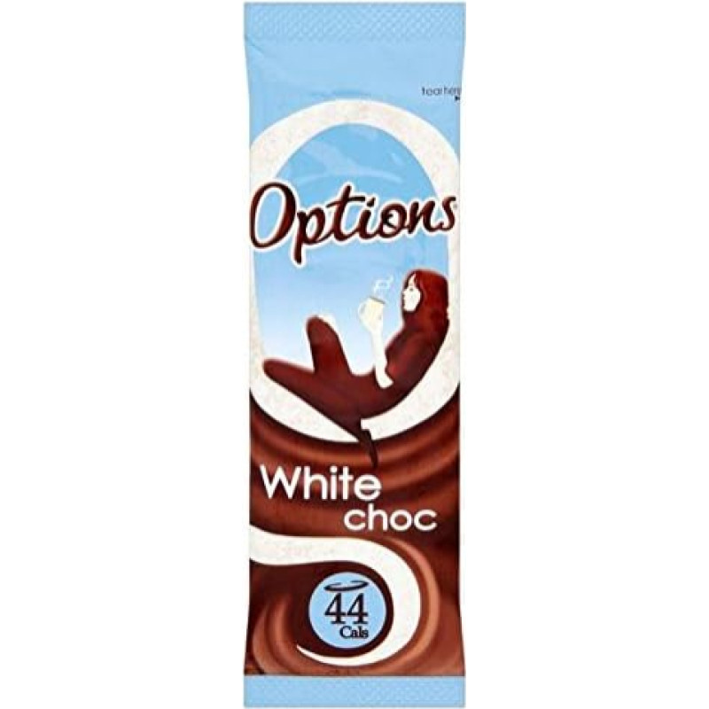 Parinktys Schokolade Weiß Beutel 11 g (6 pakuotės)