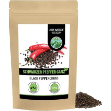 Pipirai juodieji sveiki (500 g), pipirai juodieji 100% natūralūs, natūralūs be priedų, veganiški, juodieji pipirai