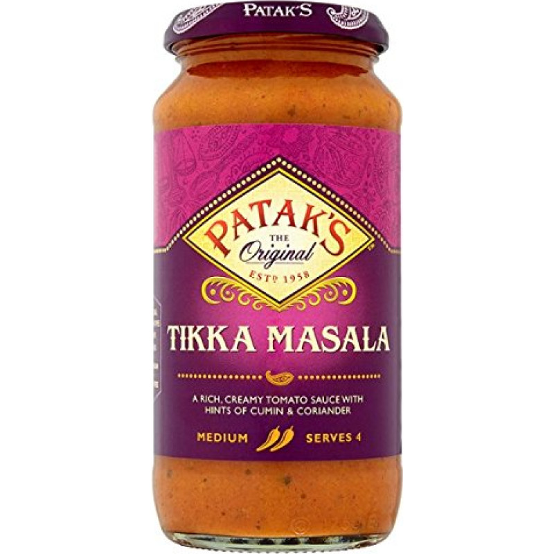 Patak's The Original Tikka Masala 450 g, 6 pakuotės (6 x 450 g)