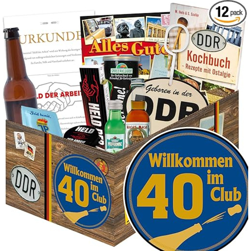 Wilkommen im Club 40 ++ DDR vyrų dovanų idėja ++ Dovanos 40-ajam gimtadieniui