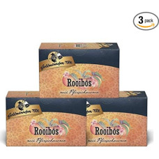 Goldmännchen Tea Rooibos Peach, 20 Tea Bags, Pack of 3 (3 x 40 g)