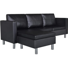 vidaXL Ecksofa 3er L-Form Kunstleder Loungesofa Eckcouch Couch Couch Wohnlandschaft