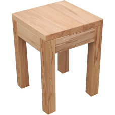 Medinis šoninis staliukas Buko masyvo mediena. Matmenys: 25x25x40 cm. Massanf Ertigung.