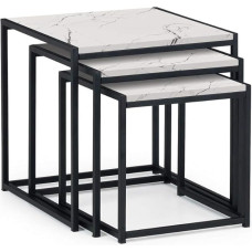 Julian Bowen Tribeca Nesting stalai Baltas marmuro efektas