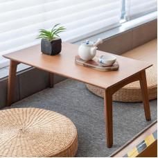 JIKUGO sulankstomas mažas bambuko stalas, sulankstomas kavos staliukas, staliukas prie lovos, kompiuterio stalas, nereikia surinkti, tinka įlankos langui, tatami, arbatos kambariui, balkonui, svetainei, lauke