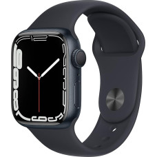 Apple Watch Series 7 (GPS, 41mm) - Midnight Aluminium Case with Midnight Sports Strap (Refurbished)