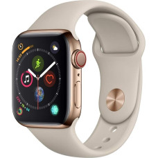 Apple Watch Series 4 40mm (GPS + Cellular) - Edelstahlgehäuse Gold Gold Milanaise (Generalüberholt)