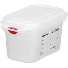 Hendi GN 1/9 food container with label lid 1 l 176x108x100 mm