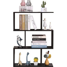 ETNICART Knygų spinta Office Wenge Modern Šiuolaikinis modernus dvipusis medinis daliklis House Day 70 x 23,5 x 96 cm Laisvai pastatomos lentynos Kubelio sienos dizainas Įėjimas Gyvenamasis kambarys Scaffali