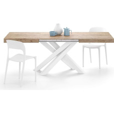 MOBILI FIVER, 140 cm ištraukiamas ąžuolinis stalas 