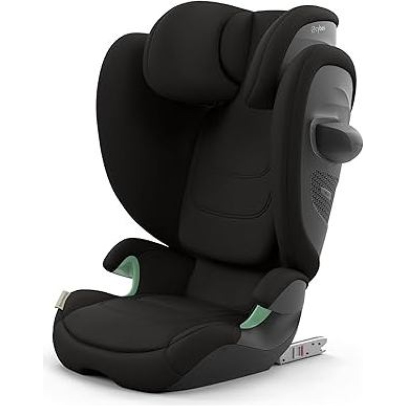CYBEX Gold Solution G2 Comfort vaikiška automobilinė kėdutė nuo 3 iki 12 metų (100-150 cm), maks. 50 kg, skirta automobiliams su ISOFIX ir be ISOFIX, Magic Black (juoda)