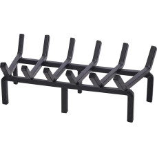 Fireplace Grate 20 Inch Heavy Duty Solid Steel Fire Grate Wood Wood Shelf Stove Firewood Holder for Indoor Stove Outdoor Fire Pit Fireplace Earth Lighting Tool Fire Pit