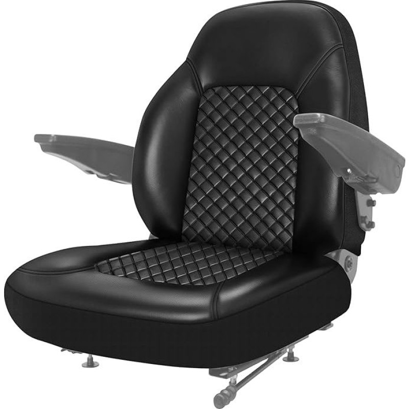 Traktoriaus sėdynės užvalkalas kabinetiniams traktoriams be atramos galvai, žemės ūkio mašinų traktoriaus Grammer šakinio krautuvo sėdynės užvalkalas, traktoriaus sėdynių užvalkalai Apsauginis užvalkalas Traktorių priedai (juoda)