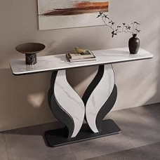 Generisch Moderner Goldener Konsolentisch mit Ablagefächern - Stilvolles Möbelstück für Eingangsbereich, Flur, Wohnzimmer, Büro und Wohnbereich - Schicker Dekotisch mit praktischem Stauraum