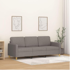 3-vietė sofa Sofa Lounge Sofa Minkšta sofa Relax Sofa Svetainės sofa Svečių sofa Relax Sofa Miegamojo sofa Svečių kambarys Taupe 180 cm audinys