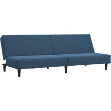 375925 Sofa Bed 2-Seater Blue Velvet