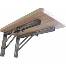 Sulankstomas virtuvės stalas Sienoje montuojamas kompaktiškas darbo vietos baro stalas, taupantis erdvę baltos medienos (dydis: 60x20 cm)