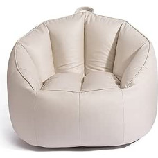 Kūrybiškas laisvalaikis Mažas namų audinys Tinginys sofa, vienas balkonas Miegamasis Maža sofa Pupų maišas Sofa Off-White