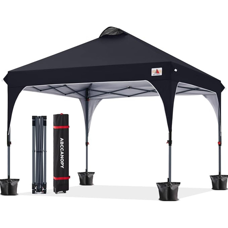 ABCCANOPY pavėsinė Vandeniui atspari pop-up sodo pavėsinė Festivalis apsauga nuo saulės Lauko stoginė Super kompaktiškas stoginė su Roll Carry Bag Bonus 4 x svorio maišeliai, 4 x virvės 4 x stulpai