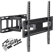 TV Wall Mount for 32-65 Inch Screens VESA 100 x 100 to 400 x 400 mm Swivelling Tilting and Extending for LED, OLED, Flat & Curved Wall Mount for Televisions - Max Load 40 kg