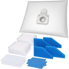 McFilter I Economy Set of 20 Vacuum Cleaner Bags + XXL Filter Set Suitable for Thomas Aqua + Pet & Family, Anti-Allergy, Multi Clean X7 X8 X10, Cat & Dog XT, Perfect Air, Parkette, Cycloon