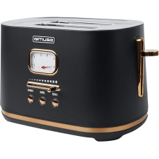 Juodos spalvos retro dizaino nerūdijančio plieno skrudintuvas 