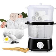 2 in 1 rankšluosčių šildytuvas 6L didelės talpos karštų rankšluosčių garintuvas Lengvas ir universalus naudojimas kirpyklose / grožio salonuose / SPA / manikiūre / viešbutyje / namuose (juodas)