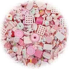 50 vnt. mielų šliužo pakabučių mišrus rinkinys dervos plokščiosios nugarėlės gaminimo reikmenys, skirti 