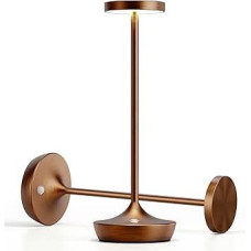 Belaidis stalinis šviestuvas Miegamojo restoranas 3 spalvos Dimmable LED stalinis šviestuvas 6000 mAh IP54 Lauko kempingo stalinis šviestuvas (2 kavos)
