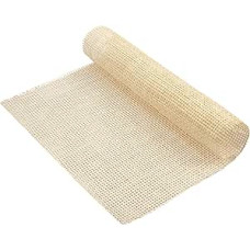 Cane Webbing Rattan Roll, 1 x 0.4 m Woven Open Rattan Wicker Natural Rattan Webbing for Caning Projects Square Hollow Rattan Webbing for DIY Cabinet Chair Furniture (Bleached)