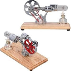 Changor Stirling Motor Model, Educational Science Executive, Mini Hot Air Stirling Motor Motor, Physical Learning Toy for Students, Teachers, Physics Demonstration