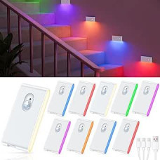 WILLED RGB naktinė šviesa su judesio jutikliu, 10 vnt.