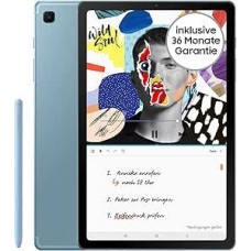 Samsung Galaxy Tab S6 Lite (2022), 10.4 Inch TFT Display, 64 GB Memory, LTE, Android Tablet including S Pen, Angora Blue