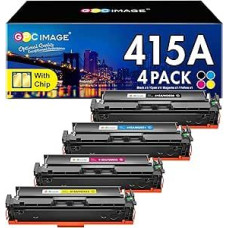 GPC IMAGE 415A Toneris (su lustu) Kompatibilus su HP 415A Toneris für HP 415A W2030A W2030X 415 Color Laserjet Pro MFP M479fdw M479fdw M479fdn M479fnw M479dw M479 M454dn M454dw Toneris (Schwarz Cyan Gelb Magenta)