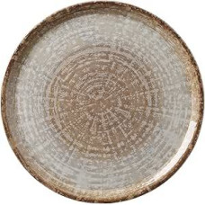 HENDI porcelianinė picos lėkštė, natūralaus akmens atspalvio, tinkama plauti indaplovėje ir mikrobangų krosnelėje, 330 mm skersmens, ruda/pilka (6 vnt.)