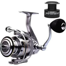 Angelrolle Doppelspule Metallarm Karpfenangeln Feeder Spinnrolle Baitcastingrolle Gussrolle Glatt, Robust, Leicht