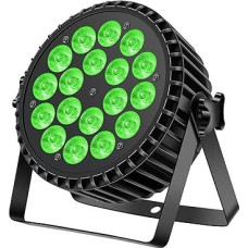 200 W 18 LED PAR žibintų 8CH PAR LED šviesos RGBW + DMX stroboskopinis garsas Aktyvus režimas LED scenos žibintai prožektorius diskotekų šviesa Šalies šviesa vestuvėms / vakarėliams Bažnyčia / klubas / DJ gyvas šou (pakuotė po 1)