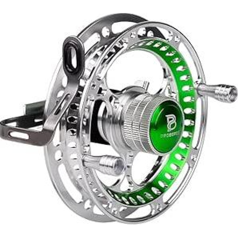 Fliegenrolle aus Metall mit Aluminiumkörnung, 2 + 1BB Daumenrad, Frontgebläse, Angelrolle
