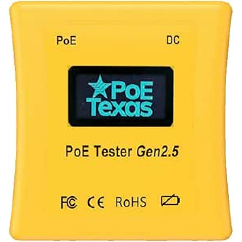 Inline Power over Ethernet įtampos ir srovės testeris