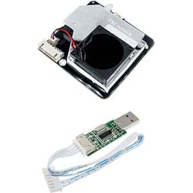 SDS011 PM2.5 Luftqualitäitätssensor mit Digitalausgang, kompatibel mit UART- und IO-Schnittstelle, 5V TTL, hohe Auflösung 0,3 µg/m³, integrierter Lüfter, schnelle Reaktionszeit