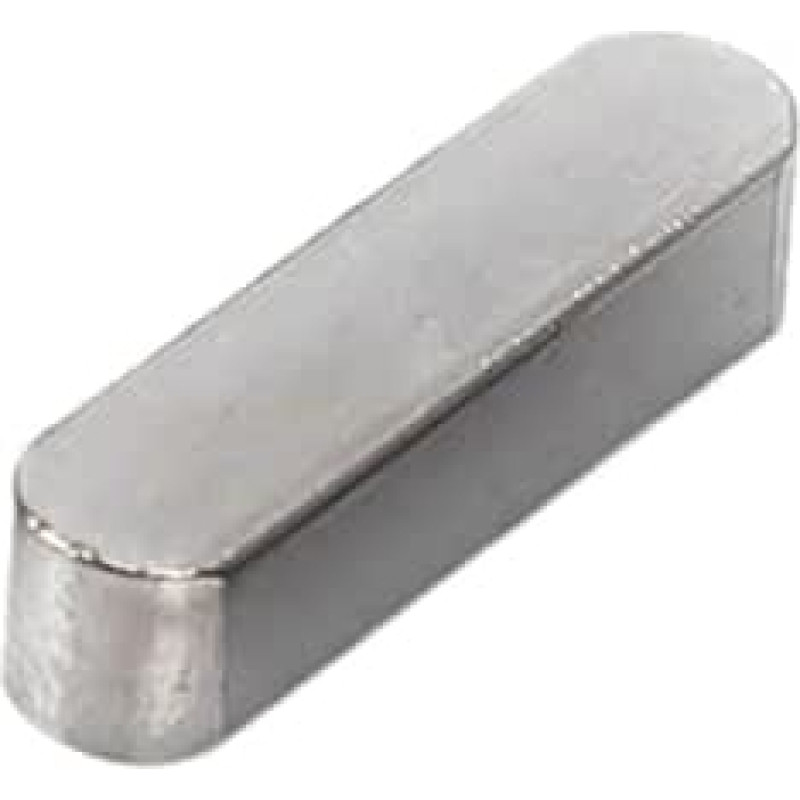 50 Stück Edelstahl-Passfedern, runde Enden, flache Schlüsselstifte, Antriebswerkzeug M3 M4 M5 M6 A2-70 Edelstahl(4 x 4 x 35mm)