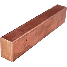 Plokščias lakštas vario plokščios juostos plokštės juostelės, dekoratyvinės metalo žaliavos, statybinių blokų amatų kvadratinės medžiagos (dydis : 5x100x100mm 1 vnt.)