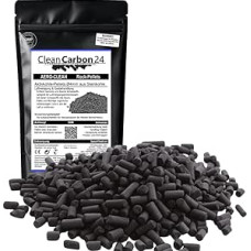 CleanCarbon24 Climate Activated Carbon Coal Pellets Diameter 4 mm Refill Pack for Recirculation Purifier & Smoke Filter Perfect Medium for Room Air Improvement Double Dedusted (5 L 2.5 kg)